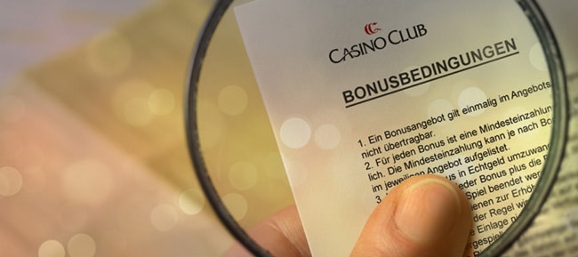 Bonusbedingungen Casino Club