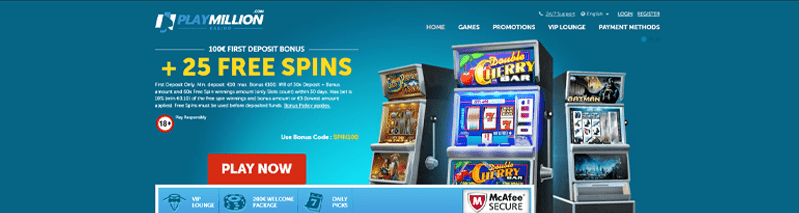 Playmillion Casino No Deposit Bonus Codes