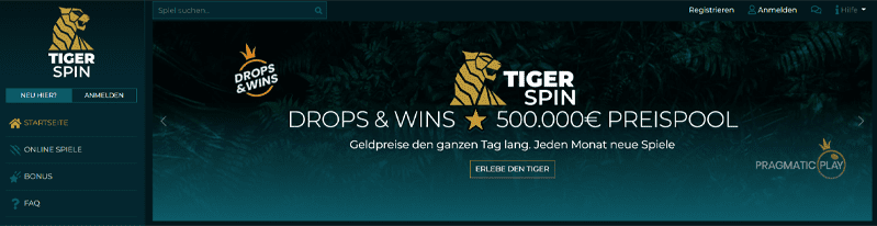 Tiger Spin Promo Code
